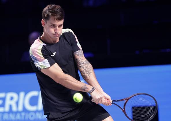 TENNIS - ATP, Tennis Herren Erste Bank Open VIENNA,AUSTRIA,21.OCT.25 - TENNIS - ATP World Tour, Erste Bank Open. Image shows Camilo Ugo Carabelli (ARG).  GEPAxpictures xWalterxLuger