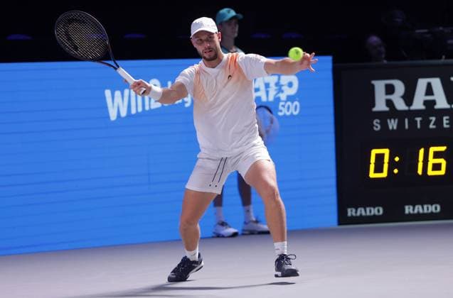 TENNIS - ATP, Tennis Herren Erste Bank Open VIENNA,AUSTRIA,21.OCT.25 - TENNIS - ATP World Tour, Erste Bank Open. Image shows Filip Misolic (AUT).  GEPAxpictures xWalterxLuger