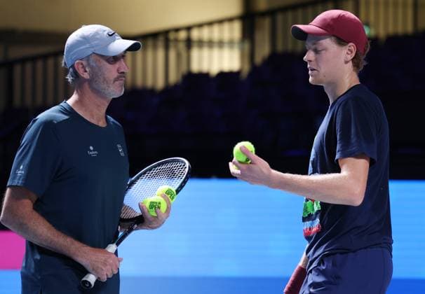Tennis, ERSTE BANK OPEN 2025 Jannik Sinner (ITA), Darren Cahill, Vienna, Austria, October 21, 2025. Photo Felice Calabro  Copyright: xFelicexCalabro x xipa-agency.netx xFELICExCALABRO x IPA_Agency_IPA66892877