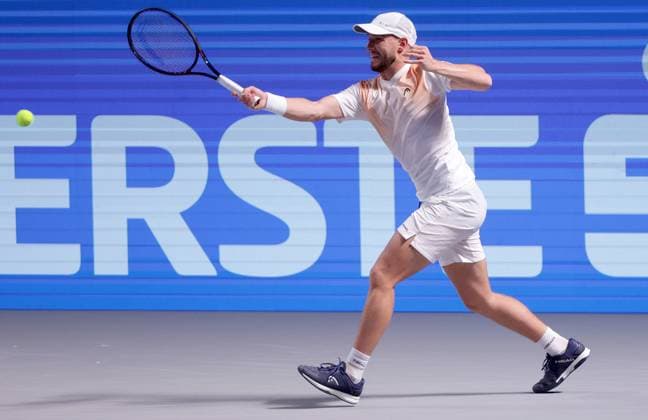 TENNIS - ATP, Tennis Herren Erste Bank Open VIENNA,AUSTRIA,21.OCT.25 - TENNIS - ATP World Tour, Erste Bank Open. Image shows Filip Misolic (AUT).  GEPAxpictures xWalterxLuger