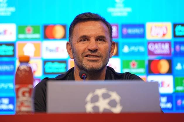 Ahead of Galatasaray and Bodo Glimt - UEFA Champions League ISTANBUL, TURKIYE - OCTOBER 21: Head Coach of Galatasaray Okan Buruk attends a press conference, PK, Pressekonferenz at Kemerburgaz Metin Oktay Facilities ahead of UEFA Champions League football match between Galatasaray and Bodo Glimt in Istanbul, Turkiye on October 21, 2025. Adem Kutucu Anadolu Istanbul Turkey. Editorial use only. Please get in touch for any other usage.  Copyright: x2025xAnadoluxAdemxKutucux