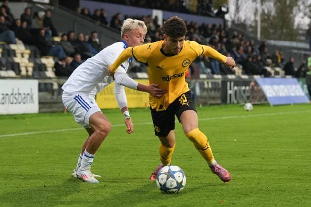 Mittwoch, 21.10.2025 Saison 2025 2026 3. Spieltag UEFA Youth League im Tingbjerg Idraetspark, Kopenhagen, Denmark. FC Kopenhagen U19 - BV Borussia Dortmund U19. Samuele Inacio (BVB)