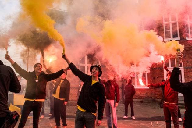 251021 när laget välkomnas hem av supportrarna den 21 oktober 2025 i Sölvesborg. Copyright: MATHILDAxSCHULER BB251021MA019