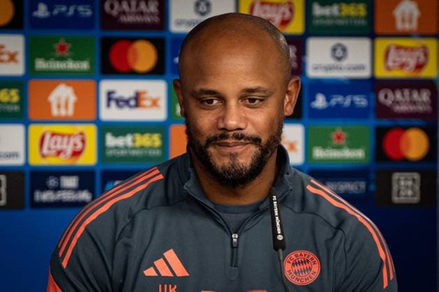 Fußball Champions League Pressekonferenz FC Bayern München am 21.10.2025 auf dem Trainingsgelände an der Säbener Straße in München Vincent Kompany ( Trainer Cheftrainer München ) Photo by FC Bayern München via REVIERFOTO