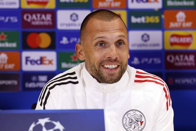 LONDON - Ajax coach John Heitinga during the MD-1 press conference, PK, Pressekonferenz ahead of the UEFA Champions League match against Chelsea FC at Stamford Bridge on October 21, 2025, in London, United Kingdom. ANP MAURICE VAN STEEN UEFA Champions League 2025-2026 xVIxANPxSportx xxANPxIVx 539887984 originalFilename: 539887984.jpg