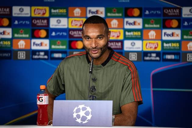 Fußball Champions League Pressekonferenz FC Bayern München am 21.10.2025 auf dem Trainingsgelände an der Säbener Straße in München Jonathan Tah ( München ) Photo by FC Bayern München via REVIERFOTO