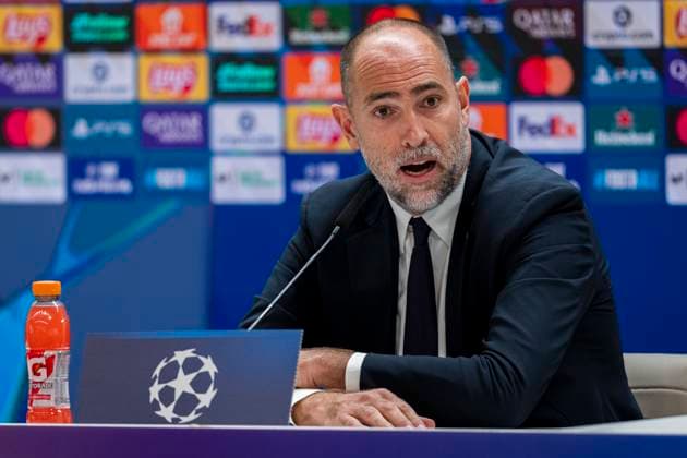 Juventus Training Session And press conference, PK, Pressekonferenz - UEFA Champions League 2025 26 League Phase MD3 Igor Tudor, Head Coach of Juventus FC, is seen during the press conference ahead of the UEFA Champions League 2024 25 match against Real Madrid CF at Estadio Santiago Bernabeu on October 21, 2025 in Madrid, Spain. Madrid Estadio Santiago Bernabeu Madrid Spain Copyright: xAlbertoxGardinx AGardin_20251021_Foot_Champions_Juve_PC_0291