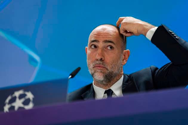 Juventus Training Session And press conference, PK, Pressekonferenz - UEFA Champions League 2025 26 League Phase MD3 Igor Tudor, Head Coach of Juventus FC, is seen during the press conference ahead of the UEFA Champions League 2024 25 match against Real Madrid CF at Estadio Santiago Bernabeu on October 21, 2025 in Madrid, Spain. Madrid Estadio Santiago Bernabeu Madrid Spain Copyright: xAlbertoxGardinx AGardin_20251021_Foot_Champions_Juve_PC_0297
