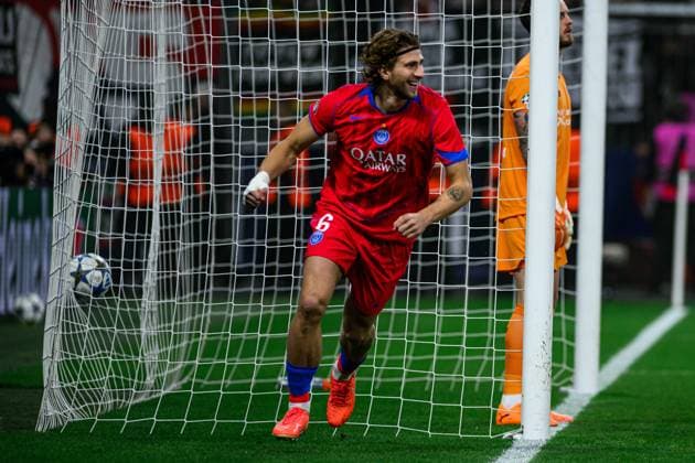 LEVERKUSEN, GERMANY - 21 OCTOBER, 2025: Illia Zabarnyi - UEFA Champions League, match Bayer Leverkusen vs Paris Saint Germain at BayArena.  Copyright: xx