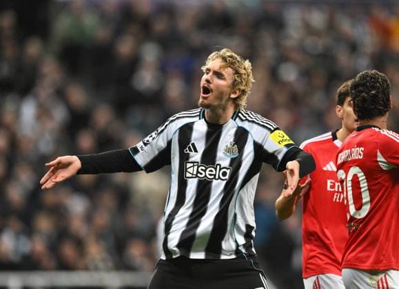 Nick Woltemade of Newcastle United Newcastle United v Benfica, UEFA Champions League, Group Stage, Football, St James Park, Newcastle, UK - 21 Oct 2025Newcastle St James Park United Kingdom EDITORIAL USE ONLY No use with unauthorised audio, video, data, fixture lists, club league logos or live services. Online in-match use limited to 120 images, no video emulation. No use in betting, games or single club league player publications. Copyright: xRichardxLee Shutterstockx 15552303ab