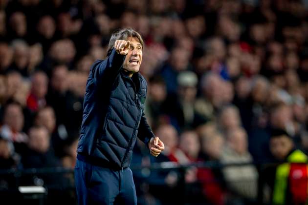 SSC Napoli trainer Antonio Conte during the match PSV Eindhoven vs SSC Napoli at the Philips stadium for the Champions League - League phase - Matchday 3 season 2025-2026 in EINDHOVEN, Netherlands on 21 oktober 2025, (photo by Marcel van Dorst EYE4images DeFodi Images) SSC Napoli trainer Antonio Conte during the match PSV Eindhoven vs SSC Napoli at the Philips stadium for the Champions League League phase Matchday 3 season 2025 2026 in EINDHOVEN, Netherlands on 21 oktober 2025, photo by Marcel van Dorst EYE4images DeFodi Images