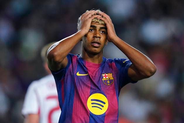 ESP: FC Barcelona, Barca v Olympiacos FC. UEFA Champions League. Matchday 3. Lamine Yamal of FC Barcelona during the UEFA Champions League match, between FC Barcelona and Olympiacos FC, Lluis Companys Stadium on October 21, 2025 in Barcelona, Spain. kpng Copyright: xSergioxRuizx xImagox PS_2501021_BAR_OLY_2526_059