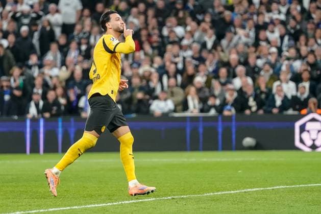Ramy BensebaÃ¯ni (Borussia Dortmund) celebrates after scoring his team s second goal during the UEFA Champions League 2025 26 League Phase MD3 match between F.C. Copenhagen and Borussia Dortmund at Parken Stadium on October 21, 2025 in Copenhagen, Denmark. (Photo by Alex Gottschalk DeFodi Images) Ramy Bensebaïni Borussia Dortmund celebrates after scoring his team s second goal during the UEFA Champions League 2025 26 League Phase MD3 match between F C Copenhagen and Borussia Dortmund at Parken Stadium on October 21, 2025 in Copenhagen, Denmark Photo by Alex Gottschalk DeFodi Images