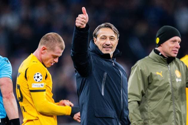 21.10.2025 - Fußball, 2025 2026, Champions League, 3. Spieltag, FC Kopenhagen - Borussia Dortmund: Niko Kovac (Trainer - Dortmund) zeigt den Daumen nach oben