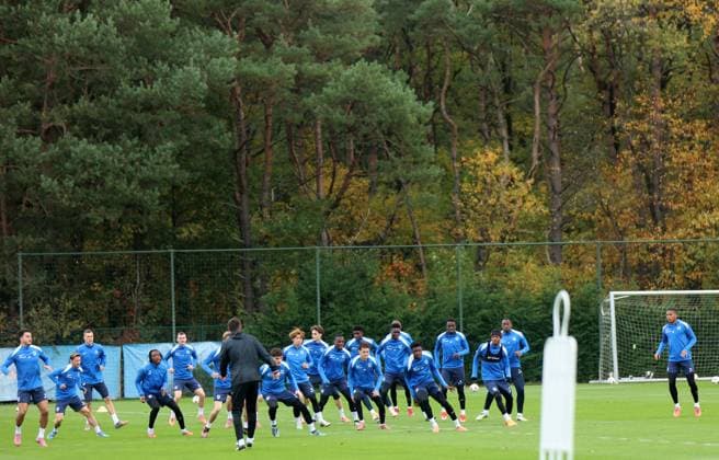 KRC Genk training- UEFA Europa League GENK, BELGIUM - OCTOBER 22 : training KRC GENK before the UEFA Europa League 2025 26 League Phase game against Real Betis on October 22, 2025 in Genk, Belgium, 22 10 25 Eeklo Belgium  Copyright: xJeffreyxGaensx