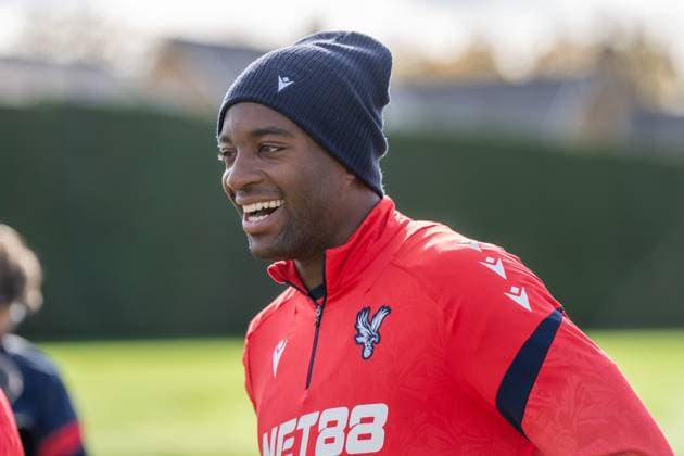 Crystal Palace 22 10 2025. Press and training Crystal Palace forward Jean-Philippe Mateta (14) during the training session and press conference, PK, Pressekonferenz for Crystal Palace at Selhurst Park, London, ahead of their UEFA Conference League England on 22 October 2025. Editorial use only , Copyright: xStephenxFlynnx PSI-23085-0027
