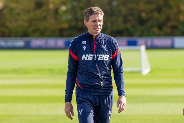 Crystal Palace 22 10 2025. Press and training Crystal Palace manager Oliver Glasner during the training session and press conference, PK, Pressekonferenz for Crystal Palace at Selhurst Park, London, ahead of their UEFA Conference League England on 22 October 2025. Editorial use only , Copyright: xStephenxFlynnx PSI-23085-0038