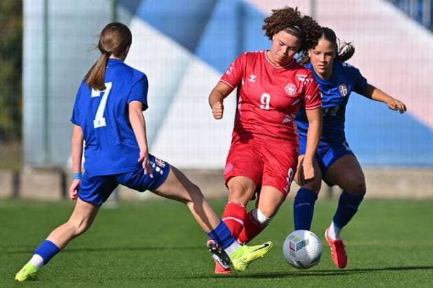 SERBIA U17, U 17 vs DENMARK U17 THEA PETERSEN football U17 national team, Nationalteam Srbia vs Denmark Evropean championship qualification match at sports center FSS, Stara Pazova 22.10.2025 Foto: FOOTBALL, SERBIA U17, DENMARK U17, European Championship, EM, Europameisterschaft QUALIFICATION Stara Pazova Sports center Stara Pazova Serbia Copyright: xMarkoxMetlas xMNxPressx