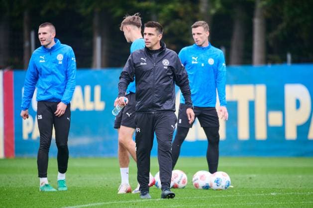 22.10.2025, Fußball, Herren, 2.BL, Saison 2025 2026, Training Holstein Kiel Trainer Marcel Rapp Kiel, Projensdorf Projensdorf, Trainigsplatz Schleswig-Holstein Deutschland