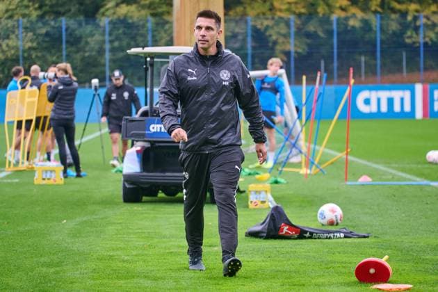 22.10.2025, Fußball, Herren, 2.BL, Saison 2025 2026, Training Holstein Kiel Trainer Marcel Rapp Kiel, Projensdorf Projensdorf, Trainigsplatz Schleswig-Holstein Deutschland