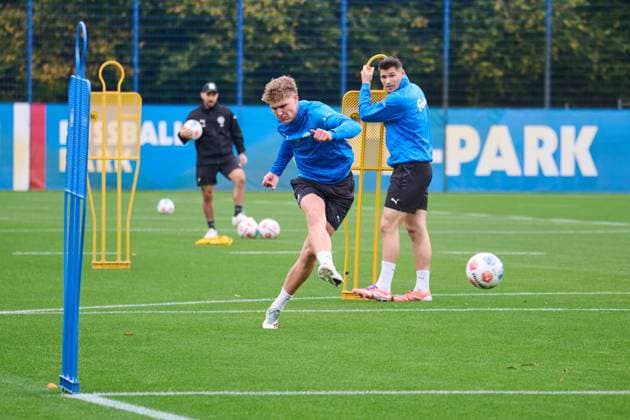 22.10.2025, Fußball, Herren, 2.BL, Saison 2025 2026, Training Holstein Kiel Phil Harres Kiel, Projensdorf Projensdorf, Trainigsplatz Schleswig-Holstein Deutschland