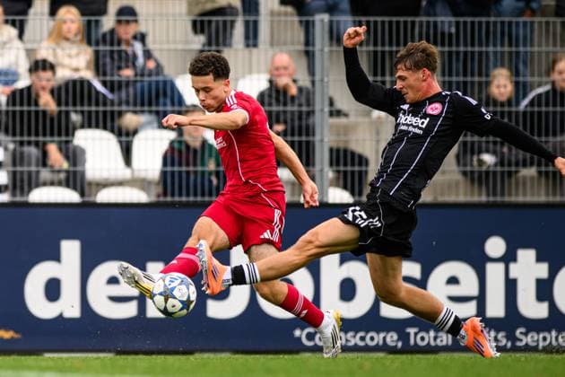 FRANKFURT, GERMANY - 22 OCTOBER, 2025: - UEFA Youth Champions League, match SG Eintracht Frankfurt vs Liverpool FC at Deutsche Bank Park.  Copyright: xx