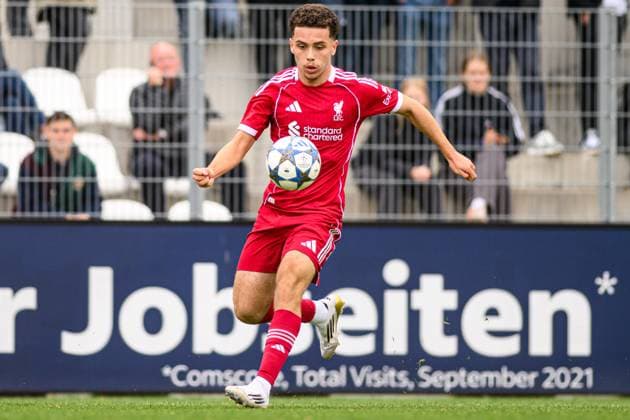 FRANKFURT, GERMANY - 22 OCTOBER, 2025: - UEFA Youth Champions League, match SG Eintracht Frankfurt vs Liverpool FC at Deutsche Bank Park.  Copyright: xx
