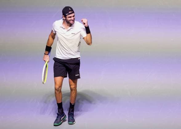 Matteo Berrettini (ITA) macht die Faust und jubelt,Jubel, Freude,Emotion Tennis - ERSTE BANK OPEN 2025 - ATP, Tennis Herren 500 - Stadthalle - Wien - - Oesterreich - 22 October 2025. Copyright: xJuergenxHasenkopfx