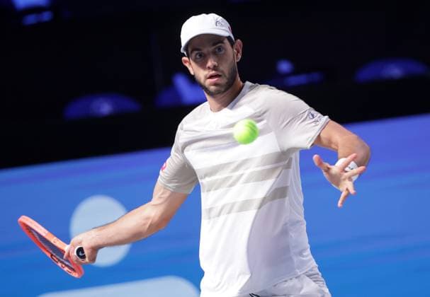 TENNIS - ATP, Tennis Herren Erste Bank Open VIENNA,AUSTRIA,22.OCT.25 - TENNIS - ATP World Tour, Erste Bank Open. Image shows Nuno Borges (POR).  GEPAxpictures xWalterxLuger