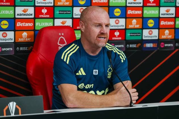 Nottingham Forest New Manager Nottingham Forest Manager Sean Dyche press conference, PK, Pressekonferenz ahead of the Nottingham Forest v FC Porto UEFA Europa League Round 1 match at the City Ground, West Bridgford, England on 22 October 2025 Credit: Lee Keuneke Every Second Media Editorial use only. All images are copyright Every Second Media Limited. No images may be reproduced without prior permission. All rights reserved. Premier League and Football League images are subject to licensing agreements with Football DataCo Limited. see https: www.football-dataco.com Copyright: xIMAGO EveryxSecondxMediax ESM-1632-0014 LeexKeunekex xEveryxSecondxMediax
