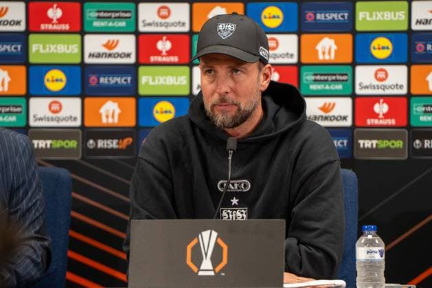 Sebastian Hoeneß (VfB Stuttgart, Trainer), Mediaday, Pressekonferenz, TUR, Fenerbahce Istanbul vs. VfB Stuttgart, Fussball, UEFA Europa League, Mediaday, Spieltag 3, Spielzeit 2025 2026, 22.10.2025, TUR, Fenerbahce Istanbul vs. VfB Stuttgart, Fussball, UEFA Europa League, Mediaday, Spieltag 3, Spielzeit 2025 2026, 22.10.2025, Istanbul Copyright: xEibner-Pressefoto EdwardxCheungx EP_ECG