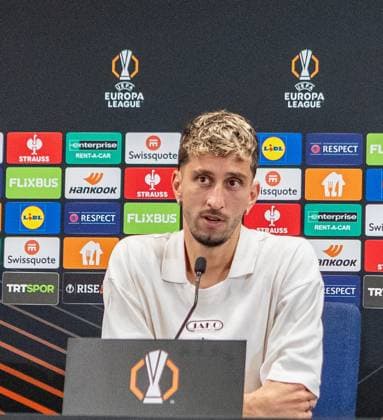 Istanbul , Euro League Fenerbahce vs. VfB Stuttgart , PK Pressekonferenz und Training , Atakan Karazor ( VfB )