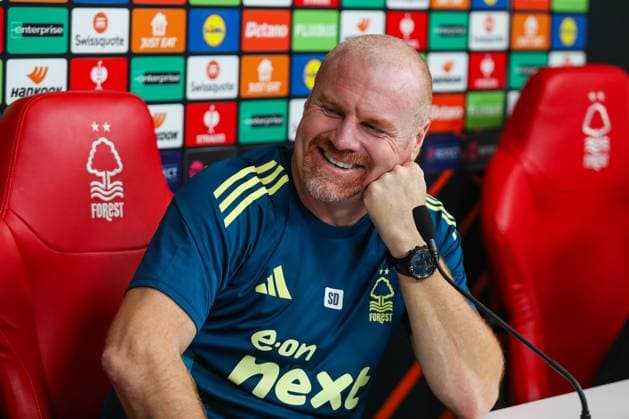 Nottingham Forest New Manager Nottingham Forest Manager Sean Dyche press conference, PK, Pressekonferenz ahead of the Nottingham Forest v FC Porto UEFA Europa League Round 1 match at the City Ground, West Bridgford, England on 22 October 2025 Credit: Lee Keuneke Every Second Media Editorial use only. All images are copyright Every Second Media Limited. No images may be reproduced without prior permission. All rights reserved. Premier League and Football League images are subject to licensing agreements with Football DataCo Limited. see https: www.football-dataco.com Copyright: xIMAGO EveryxSecondxMediax ESM-1632-0024 LeexKeunekex xEveryxSecondxMediax