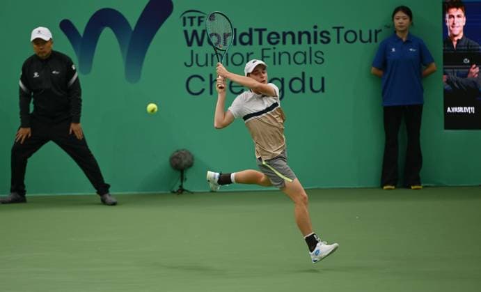 2025 ITF World Tennis Tour Junior Finals Chengdu , China Aleksander Vasilev (BUL) vs Yannick Theodor Alexandrescou (ROU)