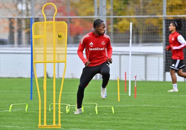 22.10..2025 - Fussball - 2. Fussball - Bundesliga - Saison 2025 2026 - 1. FC Nürnberg Nuernberg FCN ( Club ) - Training - Sportfoto Zink - xwoxzix - Mohamed Ali Zoma (23, 1. FC Nürnberg FCN )