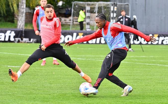 22.10..2025 - Fussball - 2. Fussball - Bundesliga - Saison 2025 2026 - 1. FC Nürnberg Nuernberg FCN ( Club ) - Training - Sportfoto Zink - xwoxzix - Rafael Lubach (18, 1. FC Nürnberg FCN ) Mohamed Ali Zoma (23, 1. FC Nürnberg FCN )