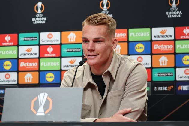 Freiburg, Deutschland 22. Oktober 2025: Pressekonferenz vor Fussball-Europa-League gegen FC Utrecht - 22.10.2025 Im Bild: Philipp Lienhart (SC Freiburg) bei der Pressekonferenz vor dem Spiel der Fussball-Europa-League Europapark-Stadion Baden Württemberg Copyright: xFotostandx xHettichx