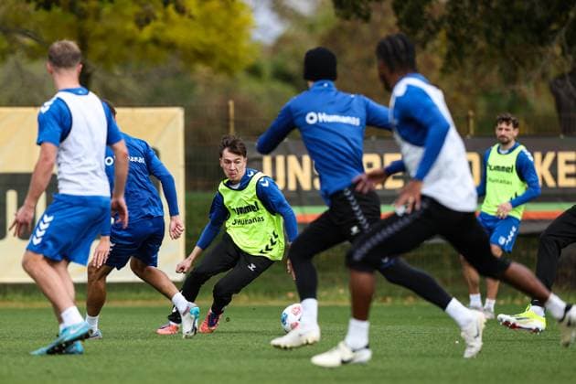 Noah Pesch (M.,1. FC Magdeburg,10) - 2. Fußball Bundesliga Saison 2025-2026 Training 1. FC Magdeburg an der Avnet Arena in Magdeburg - Fußball,Mann,Männer,Deutschland,22.10.2025