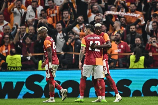 Galatasaray v Bodo Glimt - UEFA Champions League ISTANBUL, TURKIYE - OCTOBER 22: Players of Galatasaray celebrate after a goal during the UEFA Champions League third-week football match between Galatasaray and Bodo Glimt at RAMS Park in Istanbul, Turkiye on October 22, 2025. Cem Tekkesinoglu Anadolu Istanbul Turkey. Editorial use only. Please get in touch for any other usage.  Copyright: x2025xAnadoluxCemxTekkesinoglux