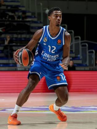 Maccabi Tel-Aviv v Real Madrid, Euroleague, season 2025 2026, round 6 Belgrade, Serbia. 22th Oct, 2025. Real Madrid s Theo Maledon during the Euroleague basketball match between Maccabi Tel-Aviv and Real Madrid on October 22. 2025. in Belgrade, Serbia. Belgrade Serbia Copyright: xPedjaxMilosavljevic STARSPORTx