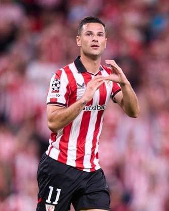ESP: Athletic Club - Qarabag FK,. UEFA Champions League. Matchday 3. Gorka Guruzeta of Athletic Club celebrates after scoring the 1-1 during the UEFA Champions League match, between Athletic Club and Qarabag FK, matchday 3, played at San Mames Stadium on October 22, 2025 in Bilbao, Spain. kpng Copyright: xCesarxOrtizx xPRESSINx PS_241022_ATH_QAR_2526_029