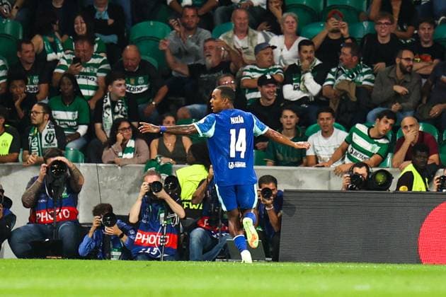 Sporting CP v Olympique de Marseille - UEFA Champions League 2025 2026 Igor Paixao marca o golo inicial durante a partida entre Sporting CP v Olympique de Marseille, valida pela fase de grupos da UEFA Champions League 2025 2026, no Estadio Jose Alvalade, Portugal (Foto de Diogo Faria Reis Avant Sports) Lisboa Estadio Jose Alvalade Portugal Copyright: xDiogoxFariaxReis AvantxSportsx