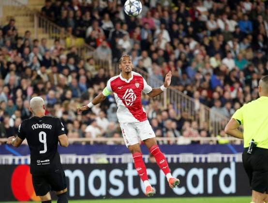 Monaco Tottenham Ligue des champions de Football PHOTOPQR NICE MATIN Dylan Meiffret ; Monaco ; 22 10 2025 ; Match de 3e journee de ligue des champions de football, l AS Monaco rencontre Tottenham a domicile au stade Louis II. 5 - Thilo Kehrer football match between AS Monaco and Tottenham Hotspur FC in Monaco on October 22, 2025.