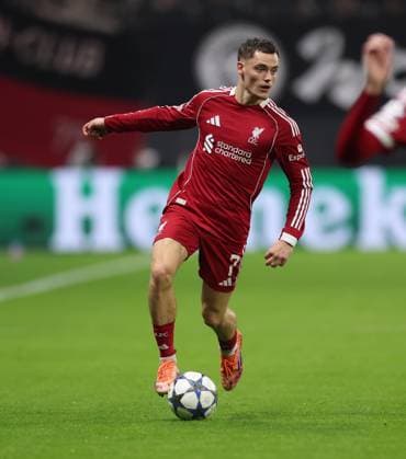 22.10.2025, Fussball UEFA Champions League, Eintracht Frankfurt - Liverpool FC, emonline, emspor, v.l., Florian Wirtz (Liverpool FC) DFL DFB REGULATIONS PROHIBIT ANY USE OF PHOTOGRAPHS AS IMAGE SEQUENCES AND OR QUASI-VIDEO. xdcx Copyright: HMBxMedia Claus