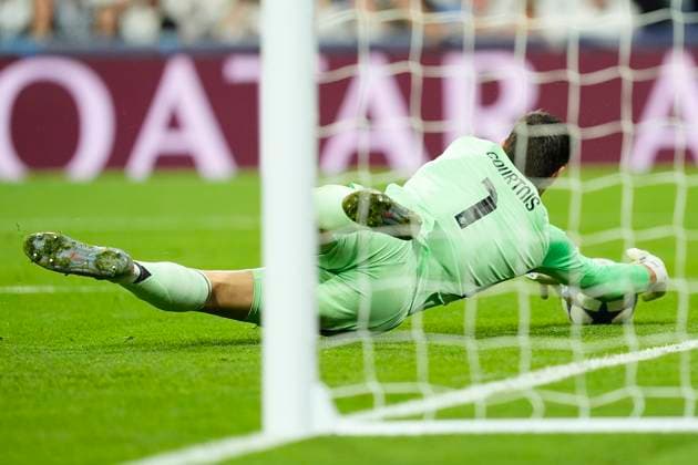 REAL MADRID CF v JUVENTUS. CHAMPIONS LEAGUE 2025 2026. MATCHDAY 3. Real Madrid CF s Thibaut Courtois during Champions League 2025 2026, Matchday 3. October 22 ,2025. (ALTERPHOTOS Acero) MadridSpain  Copyright: xAcerox