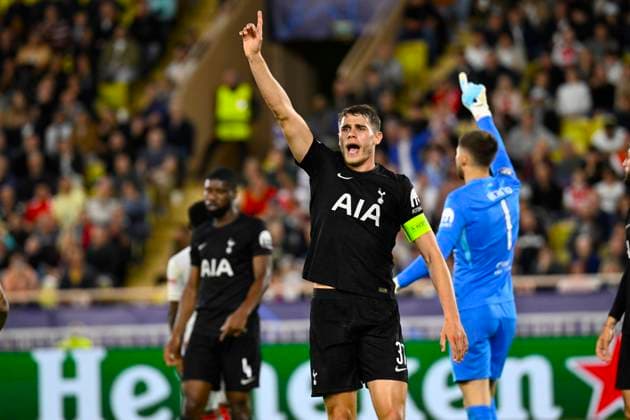 FOOTBALL : AS Monaco VS Tottenham Hotspur FC - UEFA Champions League - 22 10 2025 Micky van de Ven (TOT) - Champions League match between AS Monaco and Tottenham Hotspur FC on October 22, 2025 at the Louis II Stadium in Monaco. MonacoMonaco  Copyright: xWilliamxCannarellax