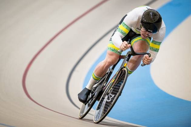 ELLIOTT Ryan, HOFFMAN Leigh, BARBER Daniel: UCI Track cycling, Rad, Radsport, Bahnrad, Bahn World Championships 2025 ELLIOTT Ryan - HOFFMAN Leigh - BARBER Daniel ( AUS ) Australia Querformat - quer - horizontal - Landscape - Event Veranstaltung: UCI Track Cycling World Championships 2025 - Category Kategorie: Cycling - Track Cycling World Championships - Elite men - Location Ort: South America Chile - Santiago de Chile - Velodromo Parque Penalolen Instituto - Discipline: Team Sprint - Distance: ... m - Date Datum: 22.10.2025 Wednesday Day 1 -