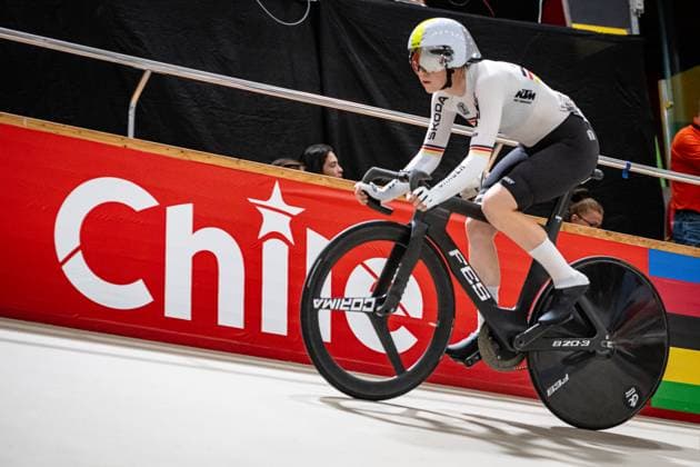 REIßNER Lena Charlotte: UCI Track cycling, Rad, Radsport, Bahnrad, Bahn World Championships 2025 REIßNER Lena Charlotte ( GER ) Germany Querformat - quer - horizontal - Landscape - Event Veranstaltung: UCI Track Cycling World Championships 2025 - Category Kategorie: Cycling - Track Cycling World Championships - Elite Women - Location Ort: South America Chile - Santiago de Chile - Velodromo Parque Penalolen Instituto - Discipline: Scratch - Distance: 10 km - Date Datum: 22.10.2025 Wednesday Day 1 -