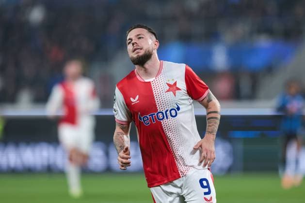 Atalanta BC v SK Slavia Praha - UEFA Champions League 2025 26 League Phase MD3 Vasil Kusej (SK Slavia Praha) participates in the UEFA Champions League football match between Atalanta BC and SK Slavia Praha in Bergamo, Italy, on October 22, 2025, at Stadio New Balance Arena. Bergamo Italy  Copyright: xEmanuelexComincinix originalFilename:comincini-atalanta251022_npuP6.jpg