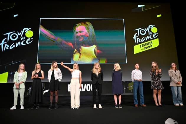 Presentation Tour de France 2026 PARIS, FRANCE - OCTOBER 23 : presentation of the 2026 Tour de France for Men and Women at Palais des Congres de Paris on October 23, 2025 in Paris, France, 23 10 2025 Paris France  Copyright: xJanxDexMeuleneirx